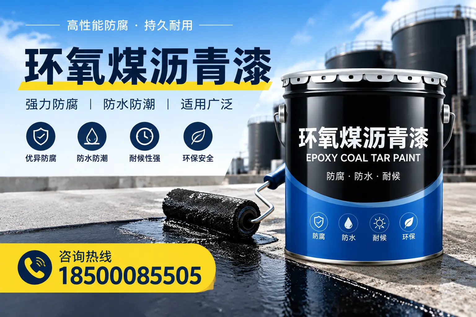 选择环氧煤沥青漆的五大理由,忻州客户必知